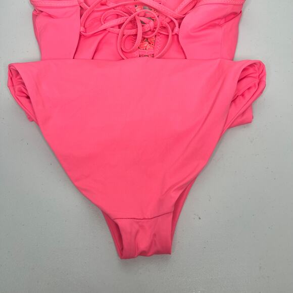 Becca Swim Delilah Pink One Piece Bathing Suit Size Small - Picture 6 of 8